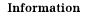 Information