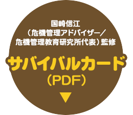 国崎信江（危機管理アドバイザー/危機管理教育研究所代表）監修 サバイバルカード（PDF）