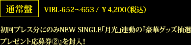 通常盤 VIBL-652〜653 / ￥4,200（税込）