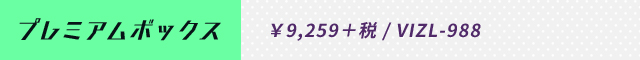 プレミアムボックス  ￥9,259＋税 / VIZL-988