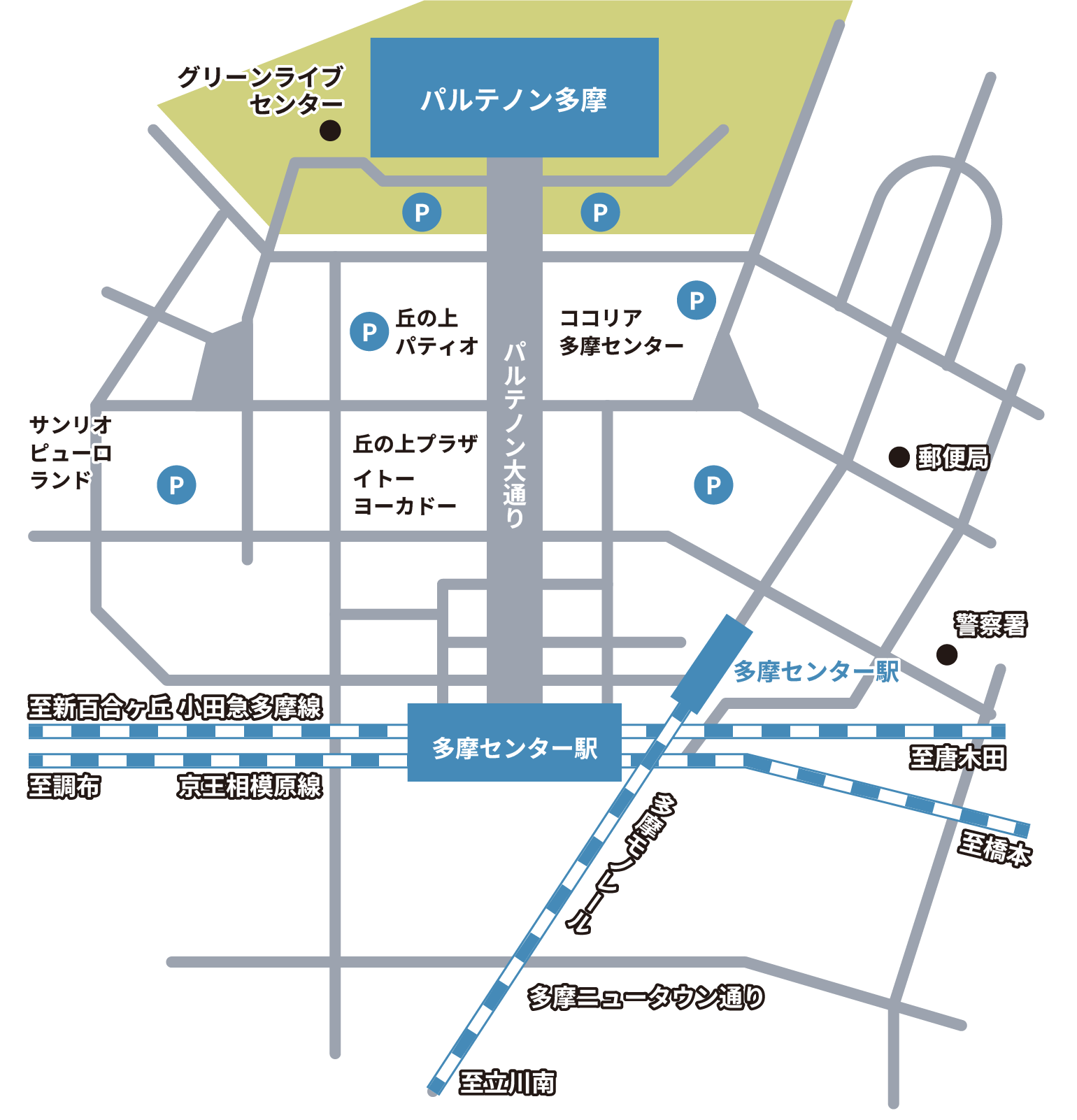会場までのアクセス地図