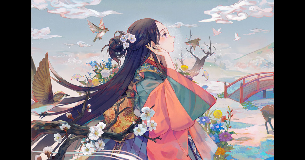はるひの With Dodowaka 万葉集 Eshi 絵師イラスト募集 優秀作品発表 日本アニメ マンガ専門学校 ビクターエンタテインメント