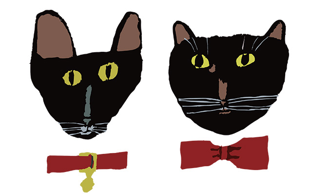黒猫同盟ワンポイント刺繍