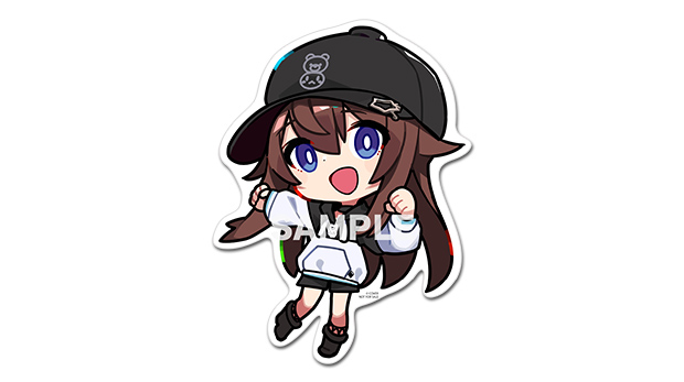 ときのそら　描き下ろしミニキャライラスト〈D〉　ダイカットステッカー